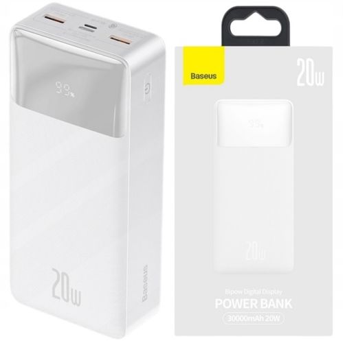 BASEUS POWER BANK 30000mah POWERBANK 20W PD 3x USB USB-C TYP-C 3A QC 3.0 na Arena.pl