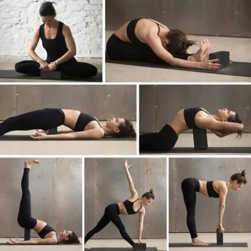 ZESTAW KOSTKI 2 SZT + PASEK DO JOGI WYTRZYMAŁY DO ĆWICZEŃ KOSTKA X2 FIT.ME na Arena.pl