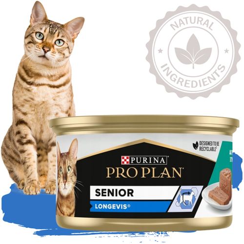 karma mokra dla kota purina pro plan senior kot mousse tuna tuńczyk 85g na Arena.pl