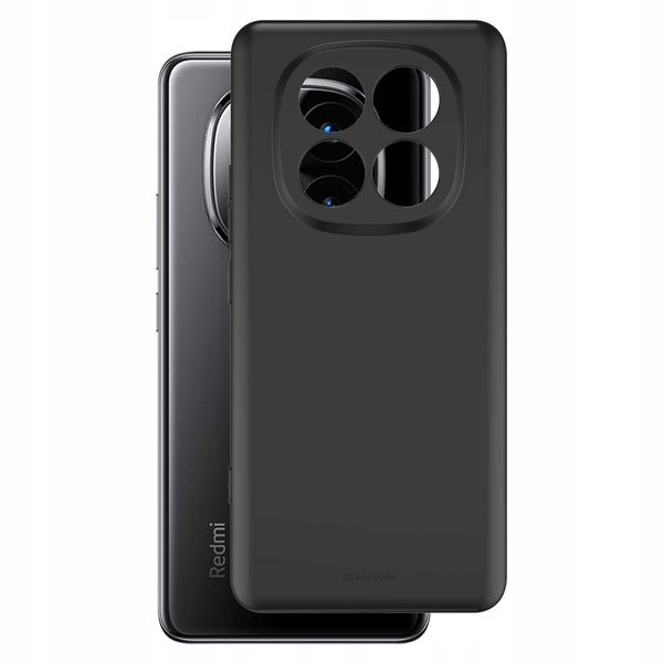 Spacecase Silicone Case 3.0 Redmi Note 14 Pro+ 5G Black zdjęcie 2