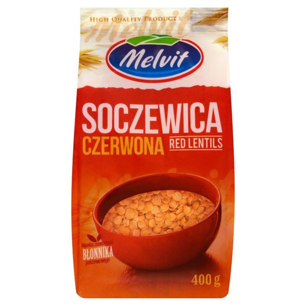 Melvit Soczewica czerwona 400 g zdjęcie 1