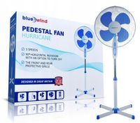 WENTYLATOR STOJĄCY PODŁOGOWY WIATRAK 4 ŁOPATY GRIL