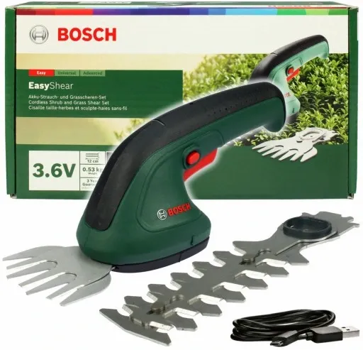 NOŻYCE EASYSHEAR BOSCH + 2 NOŻE do trawy i krzewów zdjęcie 1
