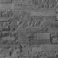 Tapeta 3D z wzorem kamieni, czarna, 10x0,53 m, flizelina