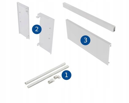 Szuflada GTV AXIS PRO H200 L500, cichy domyk, biały, na Arena.pl