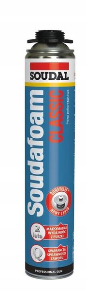 SOUDAL Pianka pistoletowa poliuretanowa SOUDAFOAM CLASSIC - 750 ML zdjęcie 1