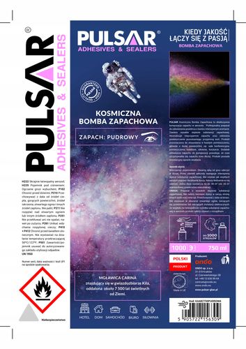 ODŚWIEŻACZ POWIETRZA SPRAY PULSAR ZAPACH DLA KOBIET PUDER 750 ml x2 na Arena.pl