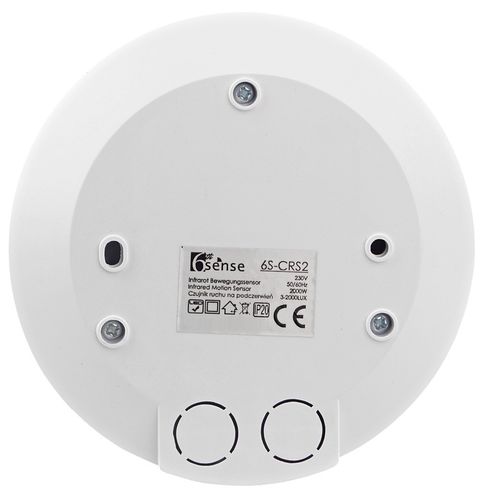 CZUJNIK RUCHU SUFITOWY ULTRA PŁASKI LED PIR CZUJKA ZMIERZCHU 360° na Arena.pl