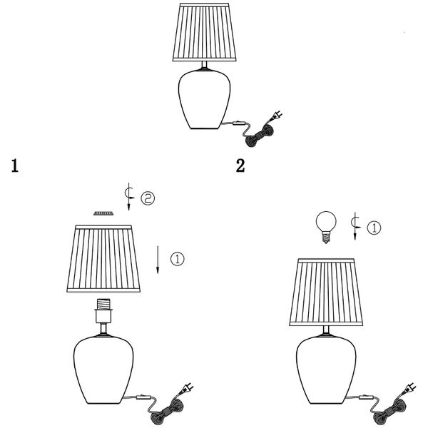 Ceramiczna LAMPA stołowa MANSION 107039 Markslojd abażurowa LAMPKA klasyczna wzorki retro motyle biały zdjęcie 5