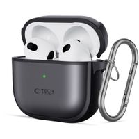 Etui Tech-Protect Magmat TPU i PC DO AirPods 4 Czarne Karabińczyk
