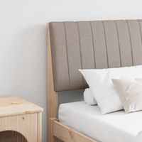 Tapicerowane wezgłowie Ciemnoszary 180 cm Lite drewno sosnowe