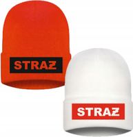 Czapka zimowa strażacka STRAŻ POŻARNA PSP twój własny haft
