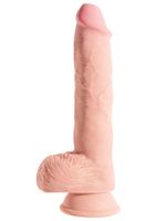 realistyczne dildo z przyssawką triple density fat with balls 10 inch king