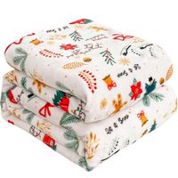 KOC ŚWIĄTECZNY MIĘKKI NARZUTA PLED NA ŁÓŻKO 200x220 CM CIEPŁY MILUTKI