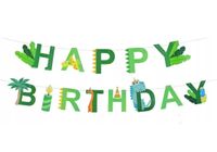 Baner urodzinowy Dinozaury Happy Birthday, 300 cm