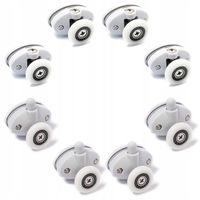 Komplet 8 rolek do kabiny prysznicowej AQUAFORM 23 mm