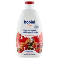 żel i płyn do kąpieli bobini 2w1 o zapachu malin 500 ml
