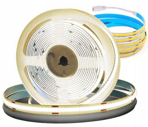 Taśma LED Neon COB 24V rolka 10m 480/m 4000K BIAŁA NEUTRALNA 10Wm 8MM na Arena.pl