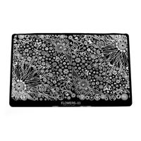 Blaszka do stempelków duża - Flowers 03