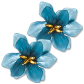 Damskie Kolczyki Kwiaty Boho Retro Kwiaty Zielone  F39_Zielony