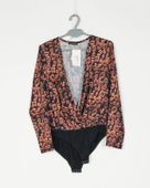 BODY DAMSKIE CZARNE W WZORY MADE IN ITALY R. 36