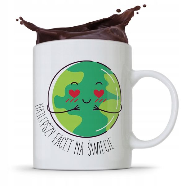 Kubek Dla Chłopaka Najlepszy Facet Na Świecie Z Nadrukiem Ze Zdjęciem zdjęcie 1