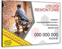 TABLICZKA REKLAMOWA szyld z dibondu 40x30 cm usługi remontowe