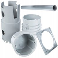 Puszka elektroinstalacyjna do elewacji, dociepleń, zestaw montażowy