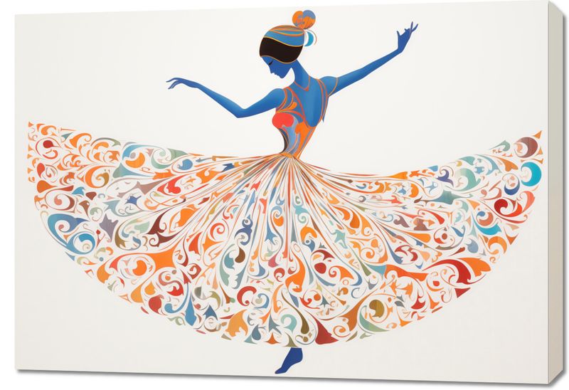 Obraz 100x70cm Wirująca Balerina zdjęcie 1