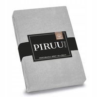 Bawełniane Prześcieradło z Gumką 160x200 Miękkie Kolor Popiel Jersey