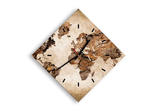 Zegar Ścienny - Mapa Kontynenty - 30X30 Cm - C3Ad30X30-3590 na Arena.pl
