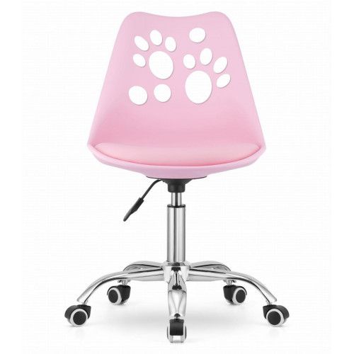 KRZESŁO PRINT RÓŻOWE ERGONOMICZNE REGULOWANA WYSOKOŚĆ PODUSZKA na Arena.pl