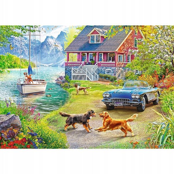 PUZZLE 2 X 500 LETNI RELAX TREFL zdjęcie 2