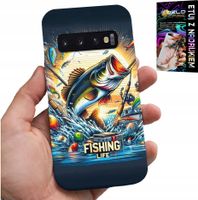 ETUI DO SAMSUNG GALAXY S10 PLUS - WZORY DLA WĘDKARZA, RYBY, DORSZ, ŁOSOŚ