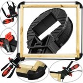 ŚCISK STOLARSKI TAŚMOWY MONTAŻOWY KĄTOWY NAROŻNY ZACISK Z TAŚMĄ KLAMRA 4m