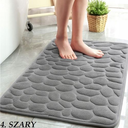 DYWANIK ŁAZIENKOWY 50X80CM DUŻY MIĘKKI XXL CHŁONNY ANTYPOŚLIZG MEMORY FOAM na Arena.pl