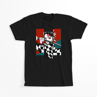 Koszulka Czarna Demon Slayer / Kimetsu no Yaiba / Miecz zabójcy demonów - WYBIERZ KOLOR KOSZULKI I FASON Damska S