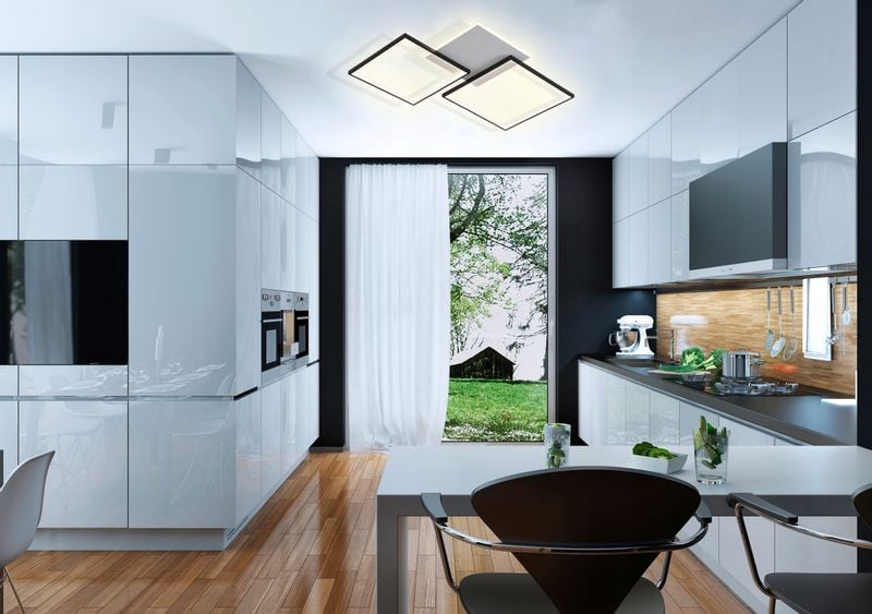 Lampa HELSINKI II sufit kwadrat żyrandol Smart Home LED Tuya Wobako zdjęcie 6