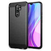 Wytrzymałe etui Back Case Carbon do Xiaomi Redmi 9 czarny