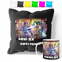 ZESTAW: KUBEK + POSZEWKA - ROBLOX GRA - PREZENT WIELE WZORÓW + IMIĘ