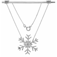 SREBRNY NASZYJNIK ŚNIEŻYNKA CELEBRYTKA ŚWIĄTECZNA SREBRO PRÓBY 925