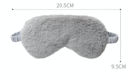 Opaska do snu maska na oczy miękka delikatna sleeping eye maska shaggy biel na Arena.pl