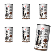 MOKRA KARMA DLA PSA TufTuf Puszka kawałki mięsne z dziczyzną 6x1250g
