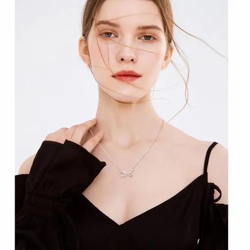 Komplet Biżuterii Srebrnej 925 Nieskończoność Koniczynka 3 element + GRAWER zdjęcie 12