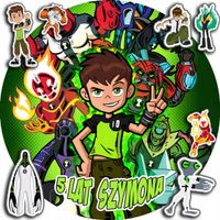 OPŁATEK NA TORT 30CM - BEN 10 TEN + IMIĘ + GRATIS! 24CM 26CM