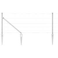 Ogrodzenie pastwiskowe Srebrny 50 x 0.8 m Stal galwanizowana