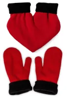 Zestaw Połączonych Rękawiczek dla Dwojga w Kształcie Serca