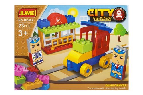 Klocki Jumei 3+ City KOLEJKA 23 elementy, 26x19cm na Arena.pl