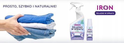 IRON ŻELAZKO W SPRAYU PLUS ZESTAW prasowanie bez żelazka 2X 750ML PODRÓŻ na Arena.pl