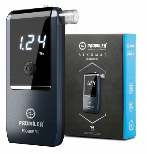 Alkomat PROMILER iSober 30 Kalibracja w dniu wysyłki + KAMIZELKA na Arena.pl